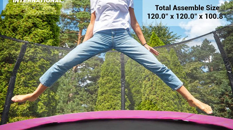 SereneLife Trampoline with Net Enclosure